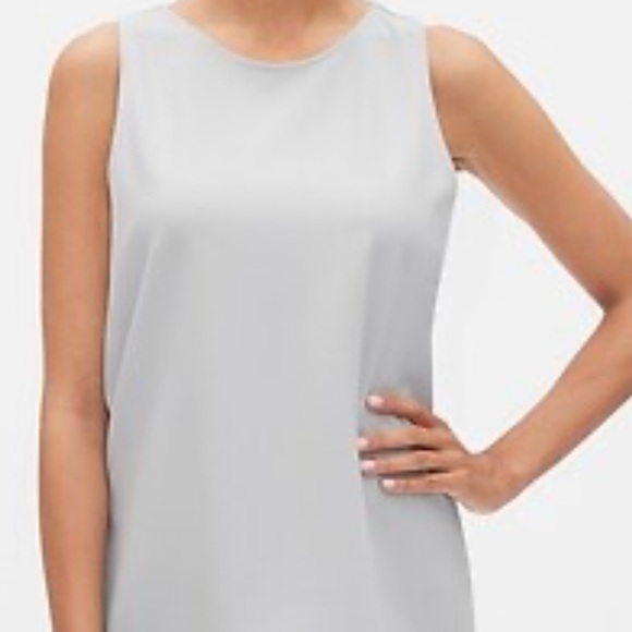 Banana Republic Layer Back Blousy Tank Dusty Teal Mint Green Lightweight Tiers - Picture 12 of 12